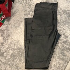 Lulu's Black Faux Leather Leggings